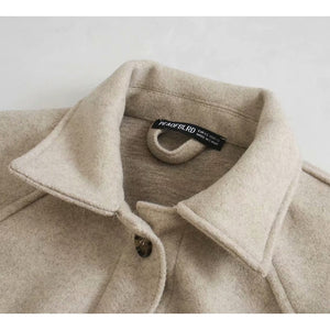 Casual Turn Down Collar Jackets Women Fashion Gray Pockets Coats Women Elegant Tie Belt Waist Jackets Female Ladies