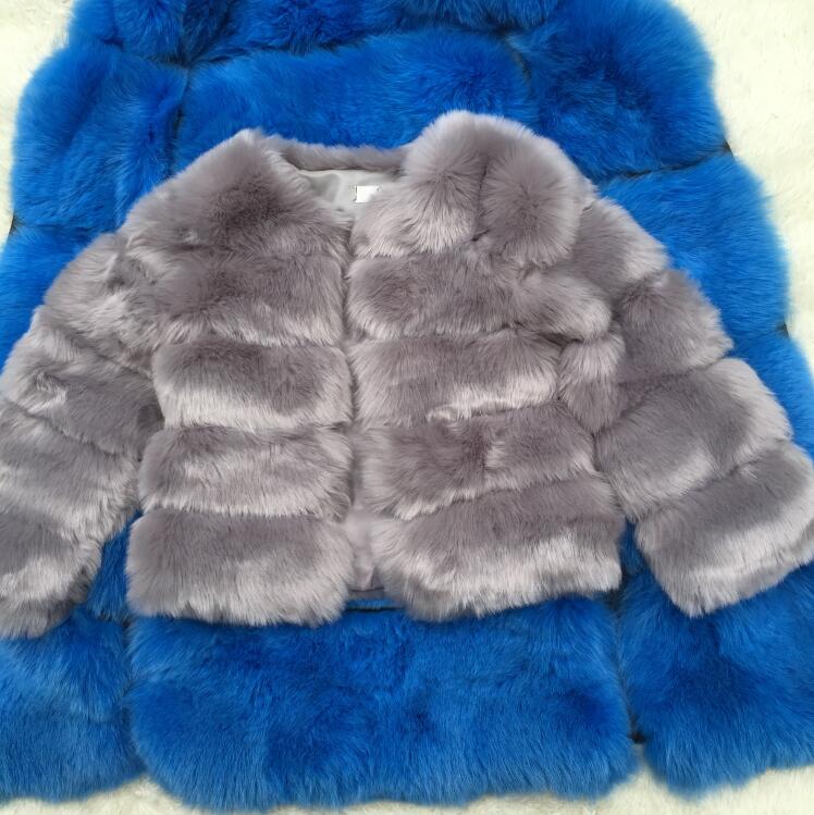 Faux Fur Factory Fox Faux Fur Coat Women Winter Warm Artifical Fur Coat Overcoat Female Ladies Fox Faux Furs Jacket Coat CP30