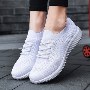 Women Casual Shoes Fashion Breathable Walking Mesh Flat Shoes Woman White Sneakers Women 2020 Tenis Feminino Gym Shoes Sport