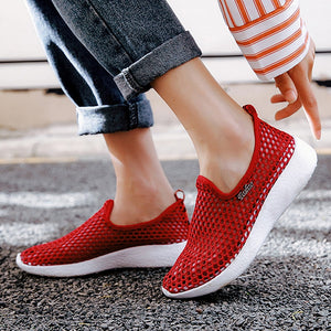 Women Shoes Summer Mesh Breathable Shoes Woman Shoes Fashion Sneakers Soft Comfortable Slip On Women's Shoes Zapatos De Mujer